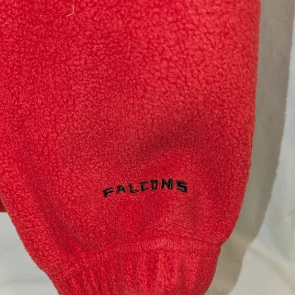 NFL Atlanta Falcons football pullover fleece, red/black, 1/4 zip , size M - Picture 4 of 10